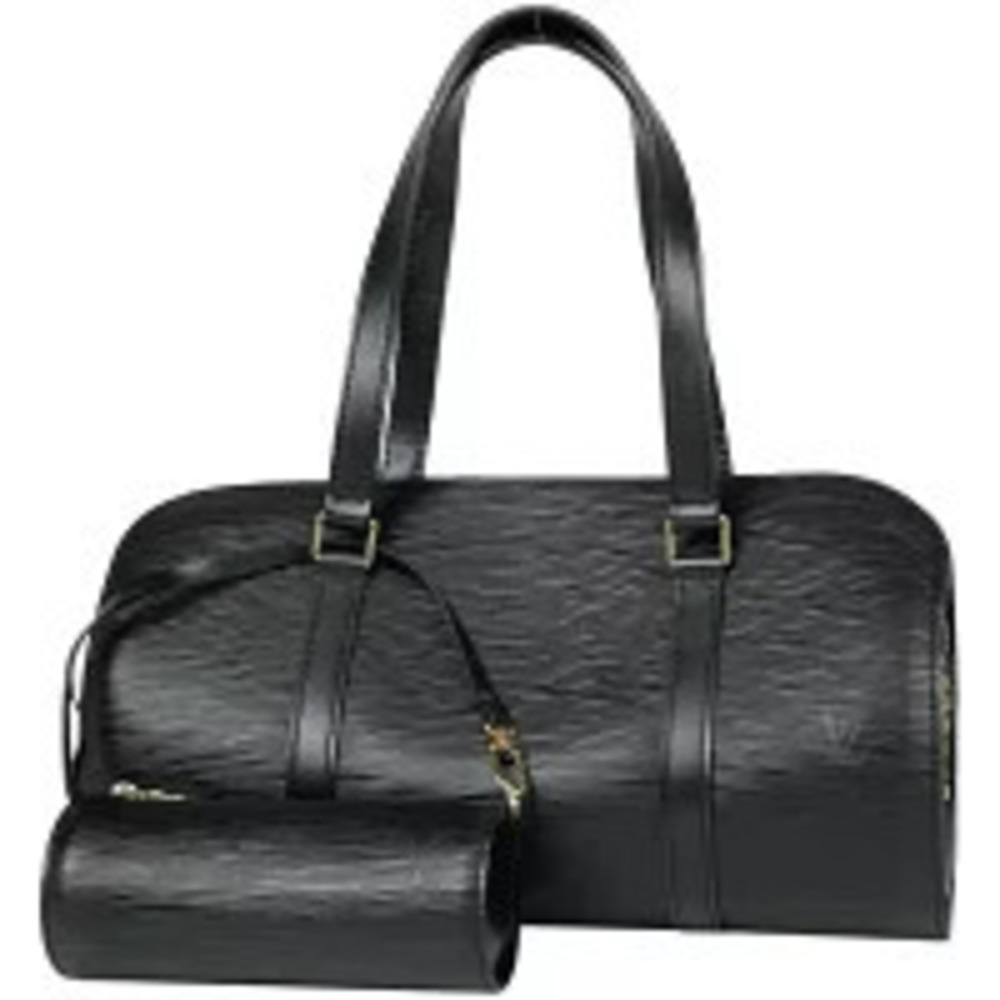 Louis Vuitton Soufflot Cylindrical Handbag Epi Leather Noir Black
